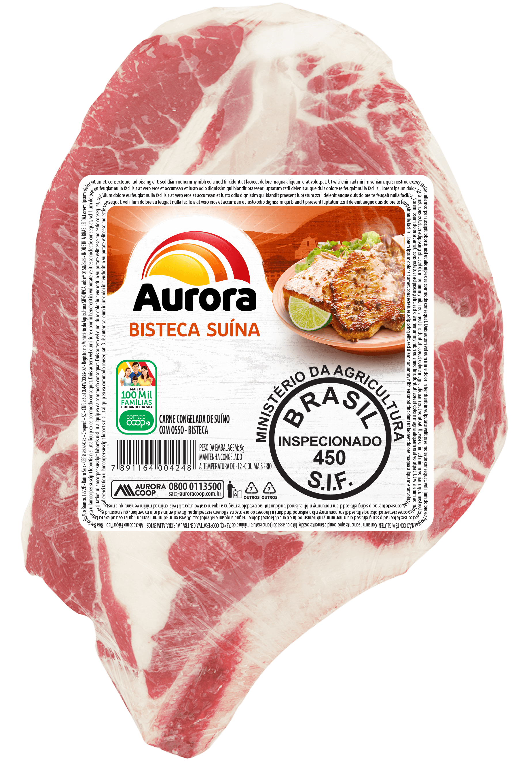 1299 - Bisteca Suína Porcionada Aurora Selecionados