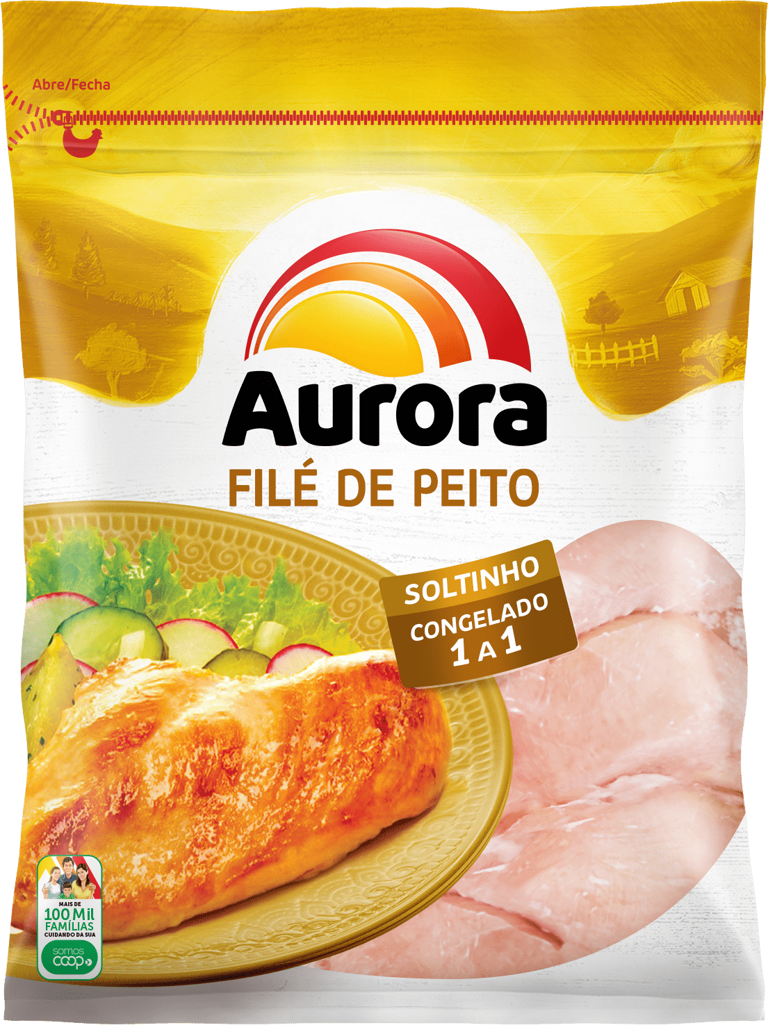 (1629 ou 1829) - FRANGO IQF FILE PEITO