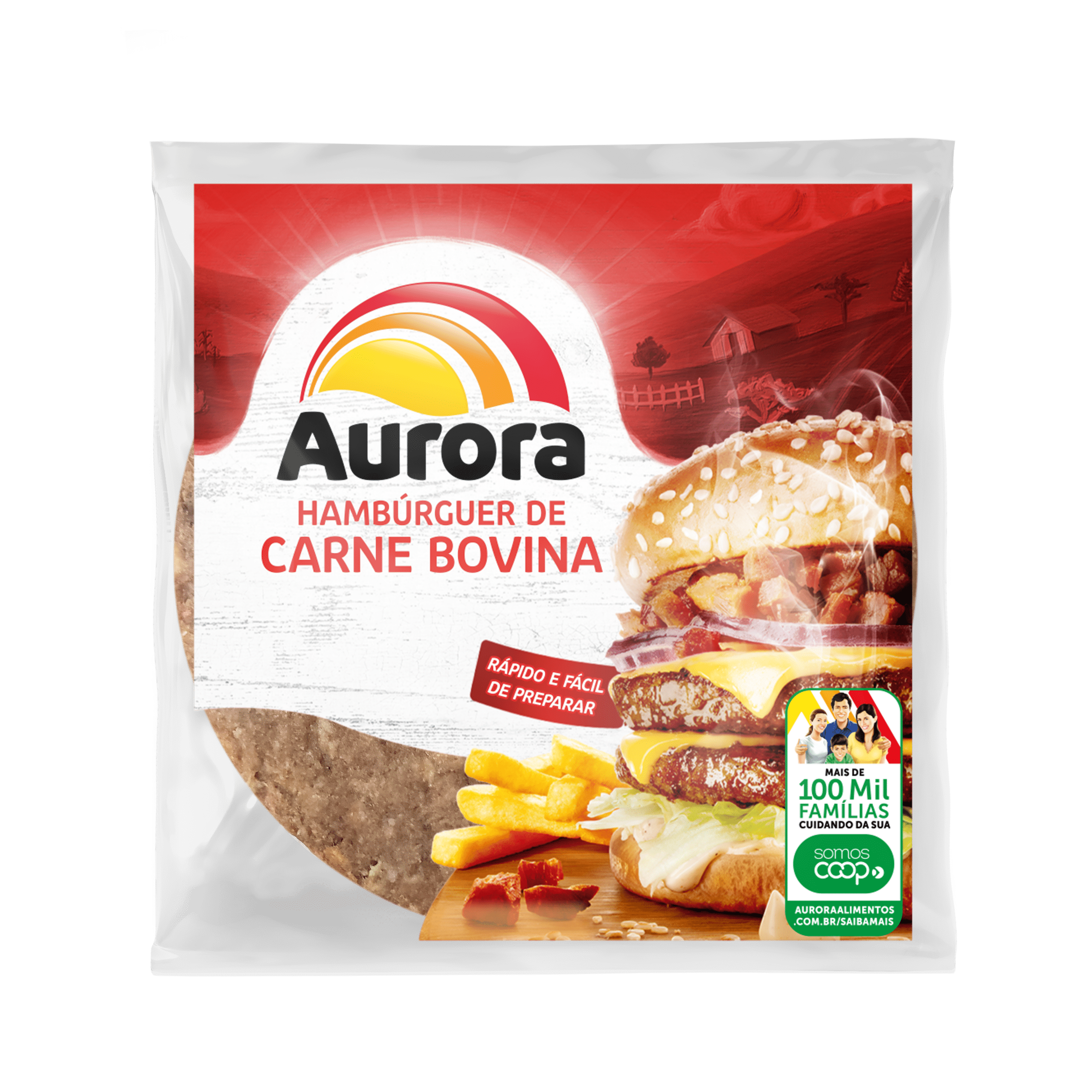 2095 - Hamburguer De Carne Bovina 36 X 90g Aurora
