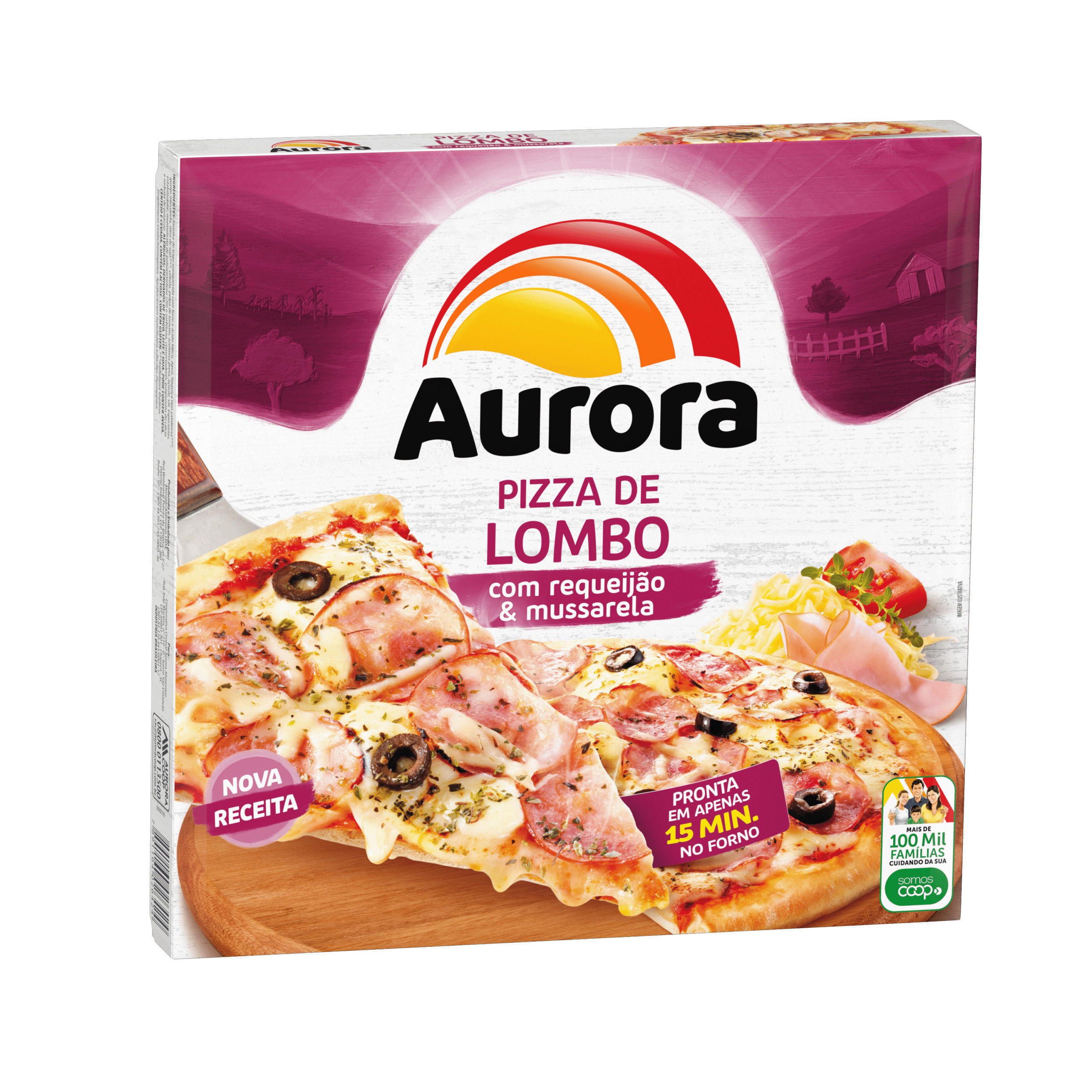 2627 - PIZZA DE LOMBO COM REQUEIJÃO E MUSSARELA 460G