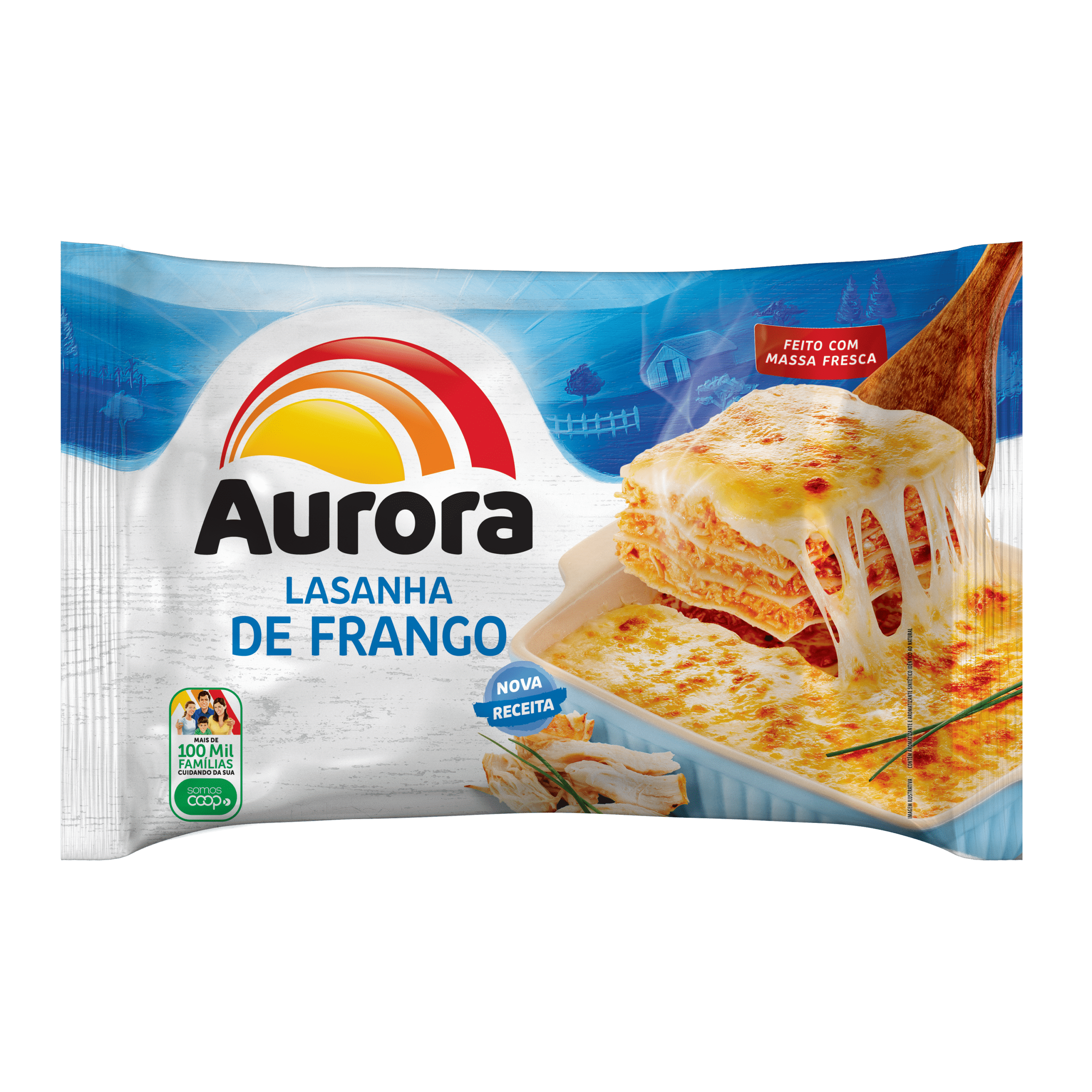 2657 - LASANHA DE FRANGO AURORA 600g