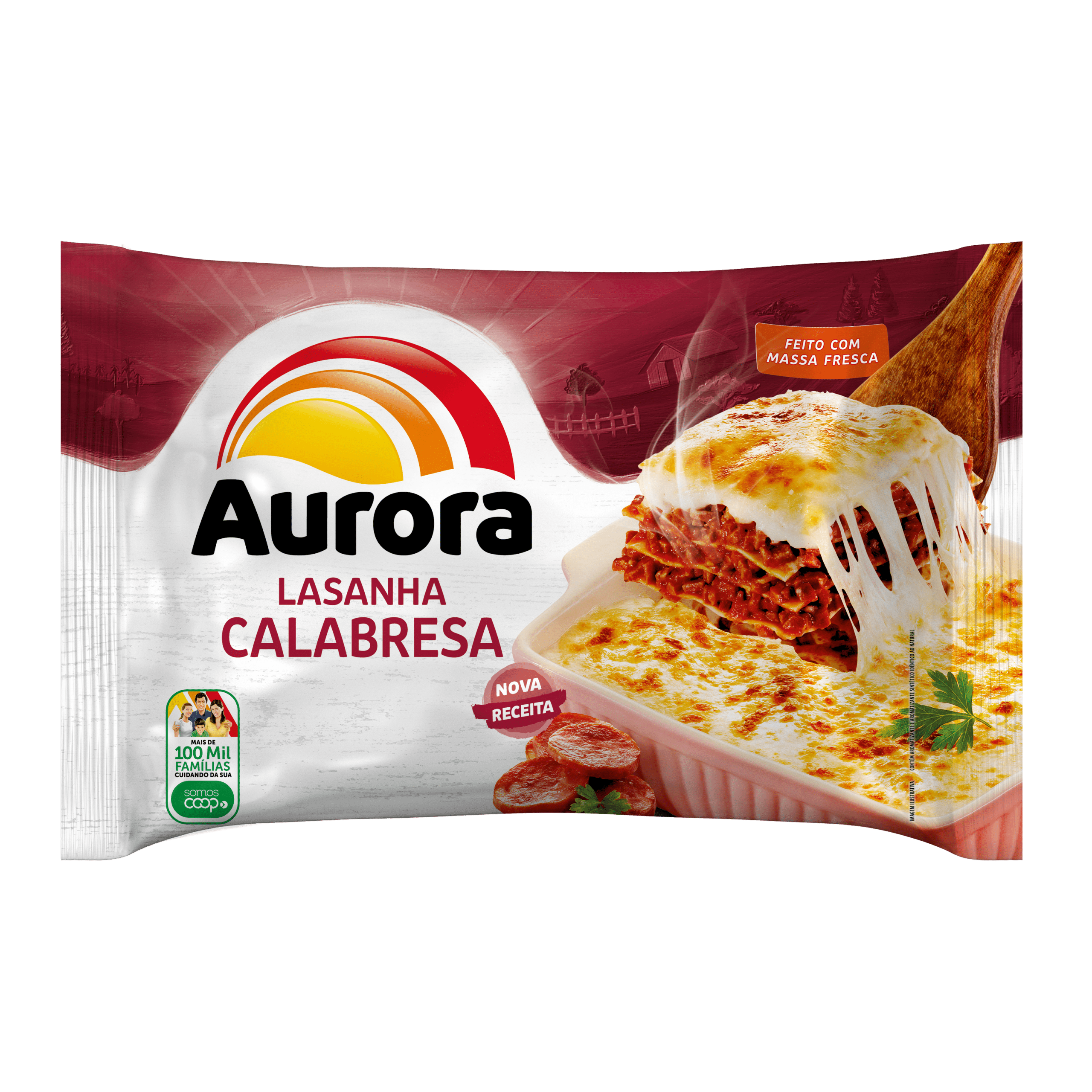 2675 - LASANHA CALABRESA AURORA 600g