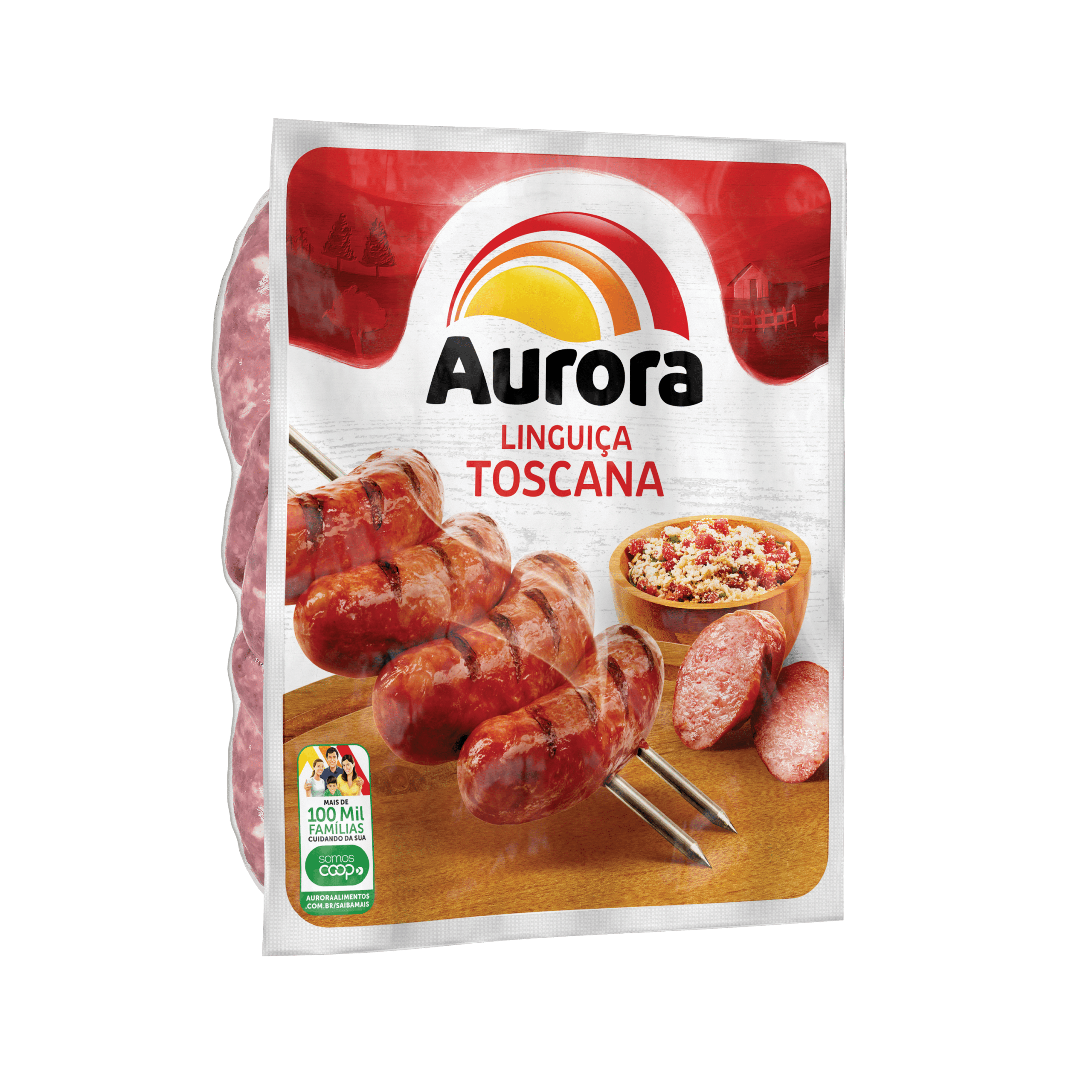 424 - LINGUIÇA TOSCANA AURORA 800G - 424