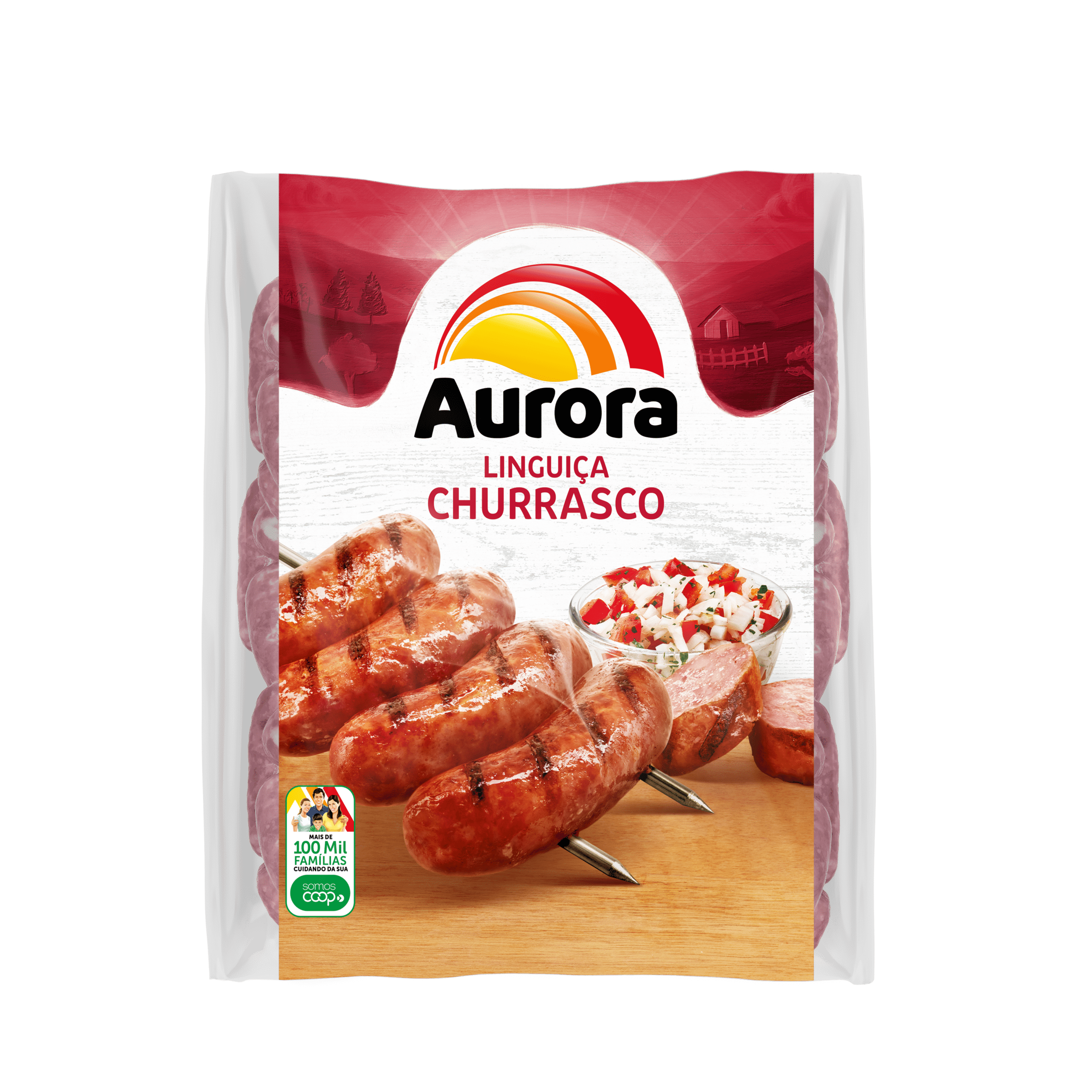 463 - LINGUIÇA CHURRASCO CONGELADA AURORA 700G -463