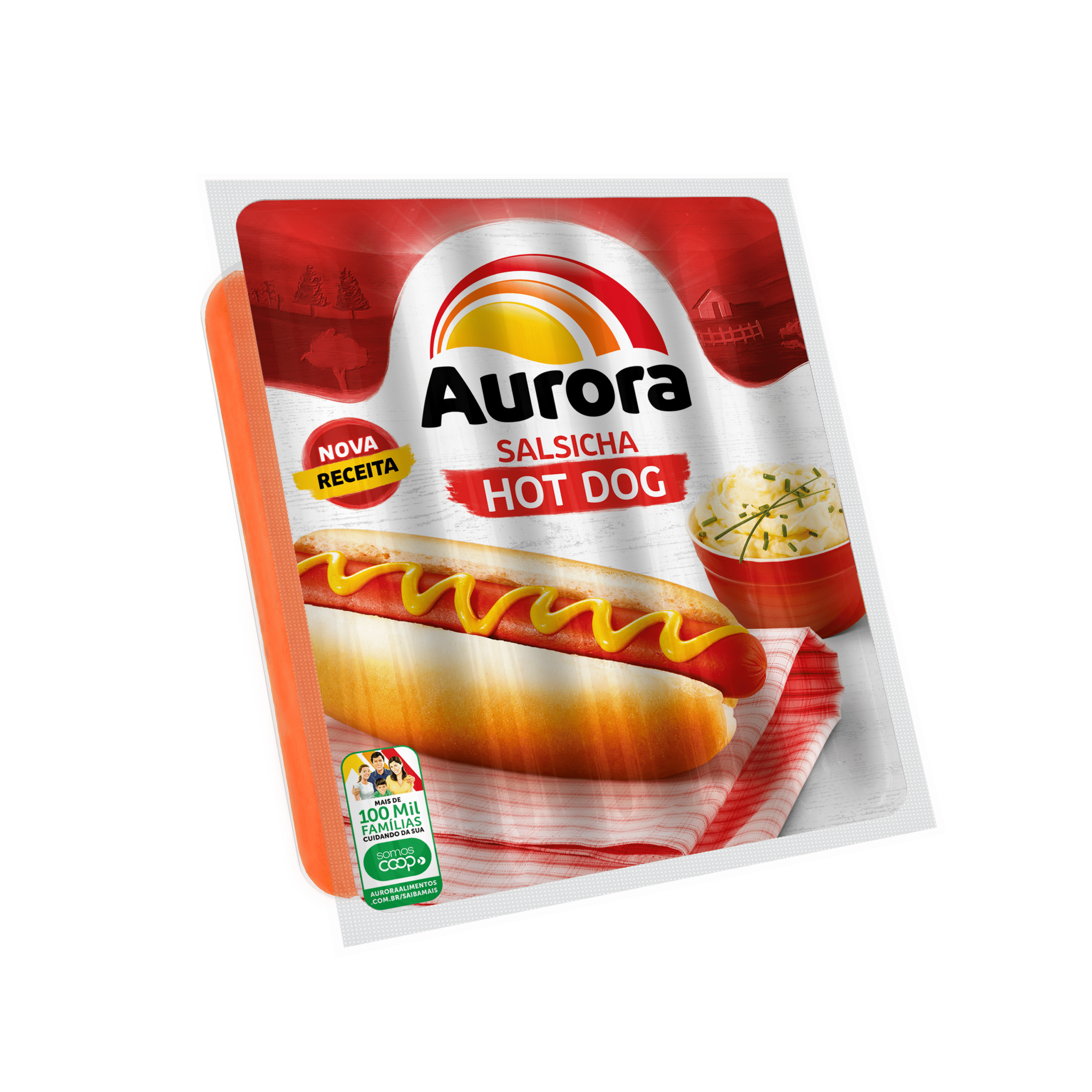 5410 - SALSICHA HOT DOG AURORA 500G